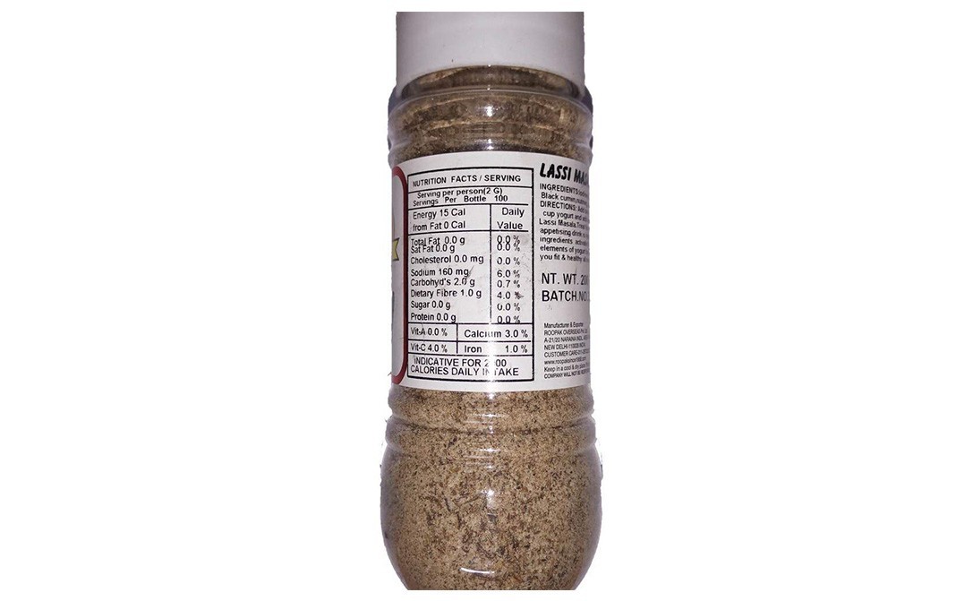 Roopak Lassi Masala    Bottle  200 grams